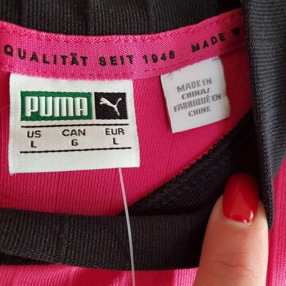 Puma Womens Dress Pink L Cut Out Active Black Athleisure - Picture 3 of 8